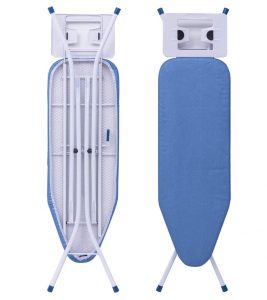 WOLTU Ironing Board Ironing Table with Cover Steam Iron Rest Height Adjustable in Blue Color