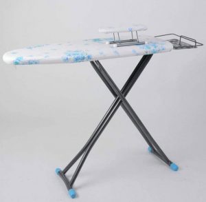Adjustable Height, Deluxe, 4-Leg, Ironing Board, Extra Cover Ironing Pro Board with Shoulder Wing Folding, 8 Feature, with Extra Cover