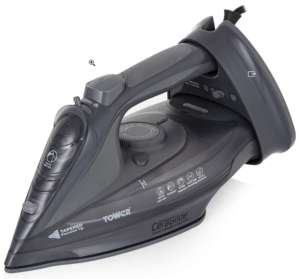 Tower T22008G Cera-Glide, 2 in 1 Cord or Cordless Steam Iron with Non-Stick Ceramic Soleplate