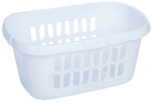 Casa Hipster Laundry Basket in White Color