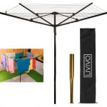 FiNeWaY, 4 Arm Rotary Airer Garden Washing Line